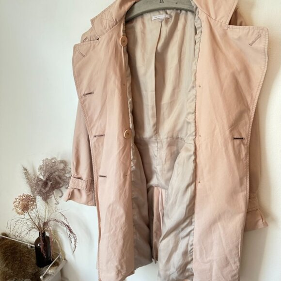Gap pale pink women's trench coat - Picture 3 of 8